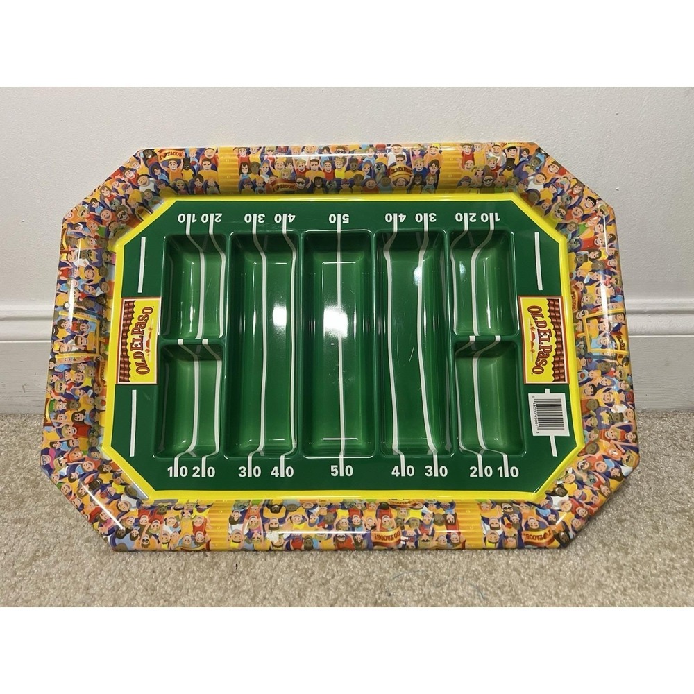 Vintage 90s Old El Paso Football Stadium Tailgating Taco Salsa Snack Holder EUC